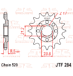 JT ZĘBATKA PRZEDNIA 342 13 HONDA CR 250 '88-'07, CRF 450 '02-'25, CRF 250R '22-'25, TRX 450/700 CRF 250R '22-'23