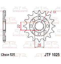 JT ZĘBATKA PRZEDNIA 2354 15 ROYAL ENFIELD HIMALAYAN 411 '16-'22, SCRAM 411 '22-'23
