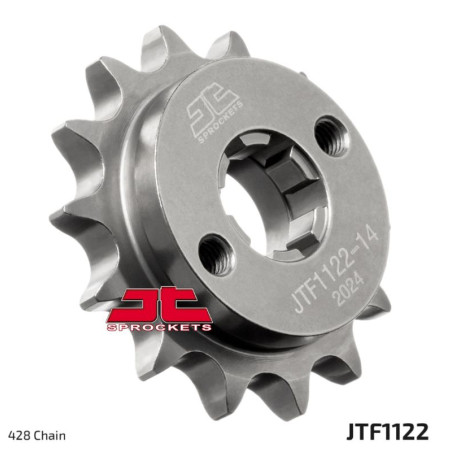 JT ZĘBATKA PRZEDNIA 1122 14 BETAMOTOR RR 125 LC '21-'23, FANTIC XEF / XMF 125 '21-, (112214JT) (OEM: 051.04.000.00.00)