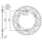 SUNSTAR ZĘBATKA TYLNA 808 49 SUZUKI RM/RMZ (JTR808.49) (ŁAŃC. 520) (80849JT) SUNSTAR ZĘBATKA TYLNA 808 49 SUZUKI RM/RMZ (JTR808.49) (ŁAŃC. 520) (80849JT)