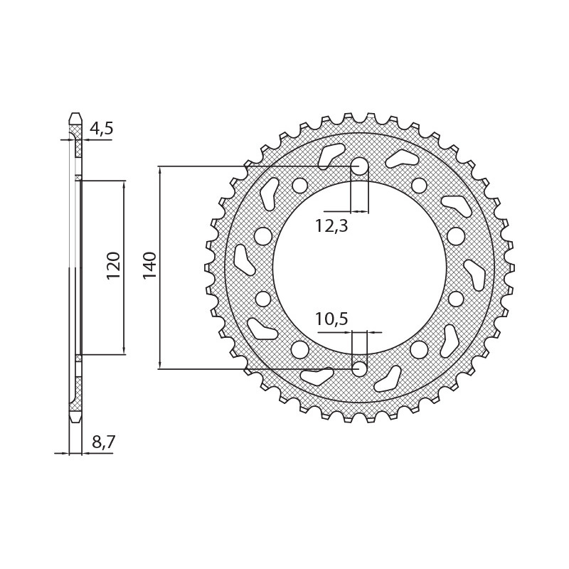 SUNSTAR ZĘBATKA TYLNA 4409 41 SUZUKI SV 1000 '03-'07, GSXR 1000 '01-'06 (JTR1800.41) (ŁAŃC. 530) (440941JT) SUNSTAR ZĘBATKA TYLNA 4409 41 SUZUKI SV 1000 '03-'07, GSXR 1000 '01-'06 (JTR1800.41) (ŁAŃC. 530) (440941JT)