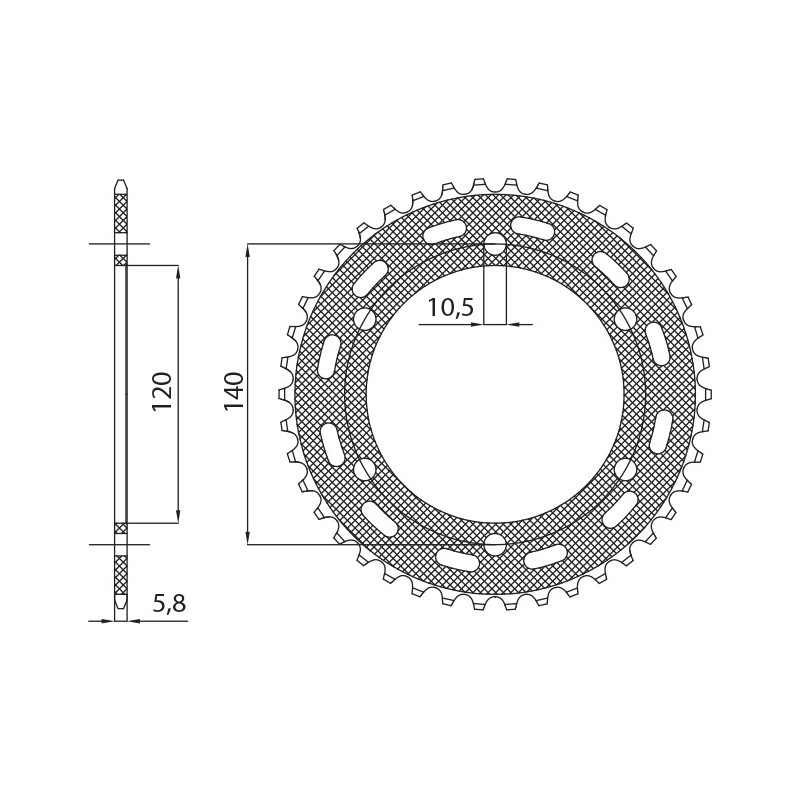 SUNSTAR ZĘBATKA TYLNA 475 42 KAWASAKI KLR 250 '84-'05 (JTR1490.42) (ŁAŃC. 520) (47542JT) SUNSTAR ZĘBATKA TYLNA 475 42 KAWASAKI KLR 250 '84-'05 (JTR1490.42) (ŁAŃC. 520) (47542JT)
