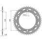 SUNSTAR ZĘBATKA TYLNA 475 42 KAWASAKI KLR 250 '84-'05 (JTR1490.42) (ŁAŃC. 520) (47542JT) SUNSTAR ZĘBATKA TYLNA 475 42 KAWASAKI KLR 250 '84-'05 (JTR1490.42) (ŁAŃC. 520) (47542JT)