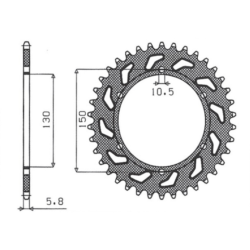 SUNSTAR ZĘBATKA TYLNA 236 42 HONDA NX 650 '88-'90, FMX 650 '05-'08, XR 600 88-90, YAMAHA XJ6 600 '09-'13 (JTR245/3.42)* SUNSTAR ZĘBATKA TYLNA 236 42 HONDA NX 650 '88-'90, FMX 650 '05-'08, XR 600 88-90, YAMAHA XJ6 600 '09-'13 (JTR245/3.42)*