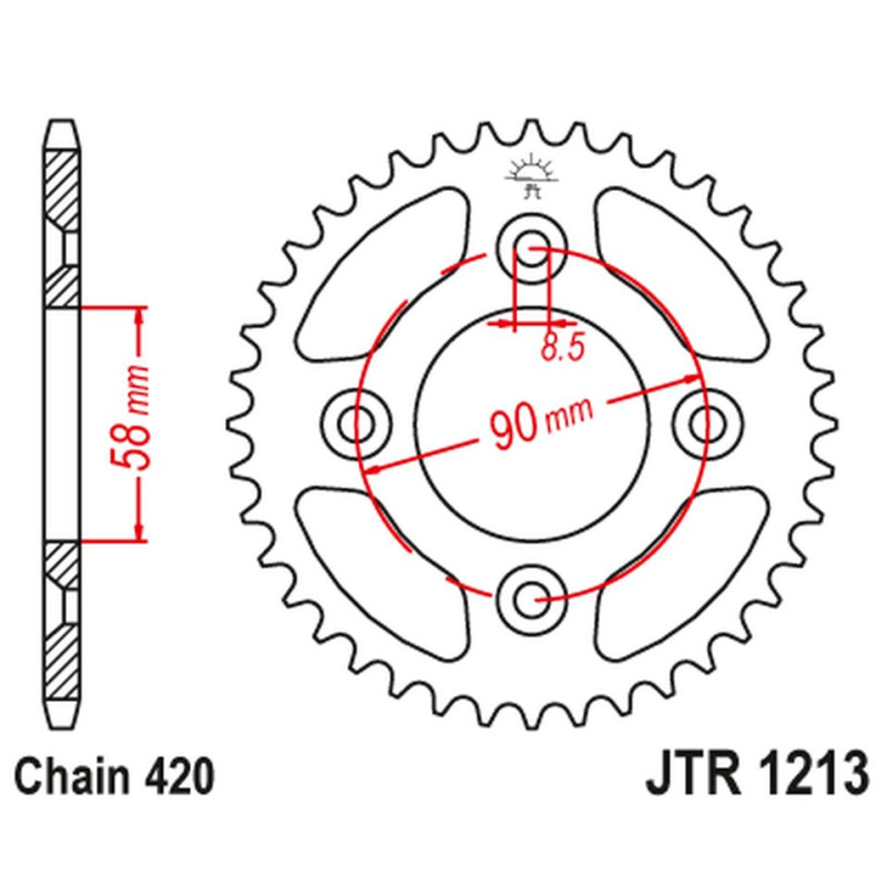 JT ZĘBATKA TYLNA 4463 37 HONDA CRF 50 '04-20'; XR 50 '00-04' (446337JT) (ŁAŃC.420) JT ZĘBATKA TYLNA 4463 37 HONDA CRF 50 '04-20'; XR 50 '00-04' (446337JT) (ŁAŃC.420)