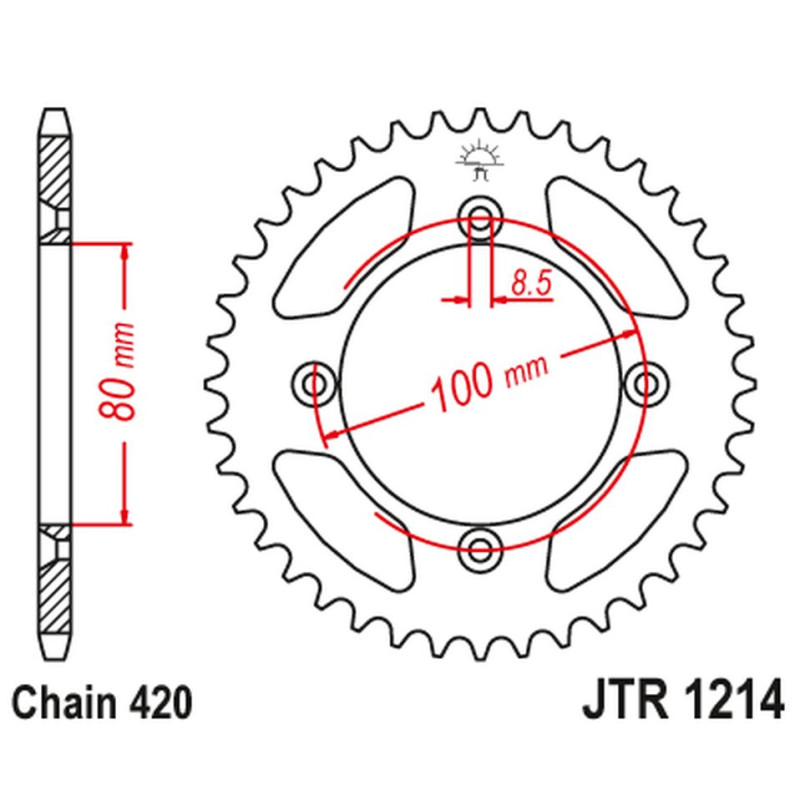 JT ZĘBATKA TYLNA 238 38 HONDA CRF 70 '04-12'; CRF 110 '13-21', XR 70/80 '97-03', CR 50/80 '82-84' (23838JT) (ŁAŃC.420) JT ZĘBATKA TYLNA 238 38 HONDA CRF 70 '04-12'; CRF 110 '13-21', XR 70/80 '97-03', CR 50/80 '82-84' (23838JT) (ŁAŃC.420)