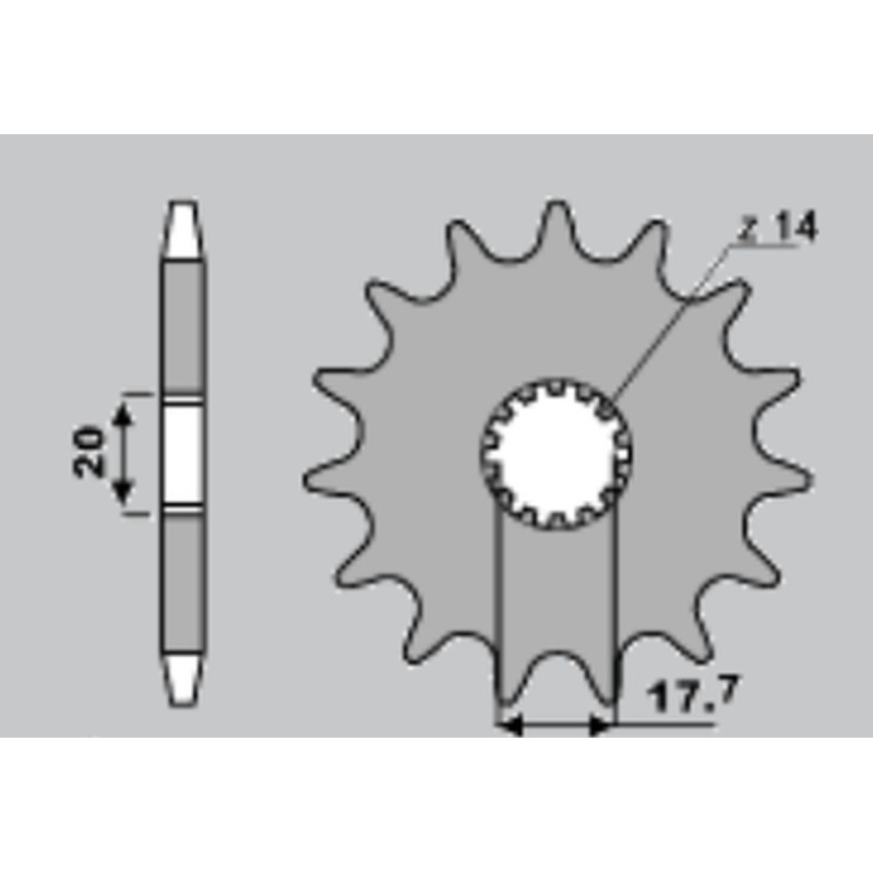 CHT WYPRZEDAŻ ZĘBATKA PRZEDNIA 440 13 YAMAHA YZ 125 87-04 (564-13) (JTF564.13) CHT WYPRZEDAŻ ZĘBATKA PRZEDNIA 440 13 YAMAHA YZ 125 87-04 (564-13) (JTF564.13)