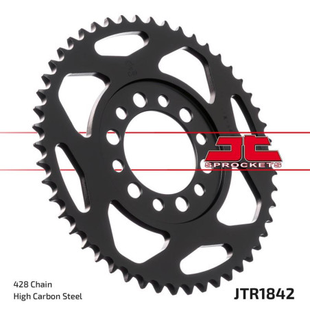 JT ZĘBATKA TYLNA 842 50 YAMAHA YZ 80 '81-83', DT 125/175 '74-77',TW 125 '99-02', TW 200 '89-', XT 350 '85-00' (84250JT)