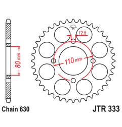 JT ZĘBATKA TYLNA 333 41 HONDA CB 750 F '77-80' (33341JT) (ŁAŃC.630)