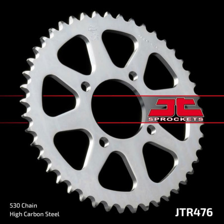 JT ZĘBATKA TYLNA 476 33 KAWASAKI GPZ 250 '83-85', Z 250/400/440/500/550 '78-85' (47633JT) (ŁAŃC.530)