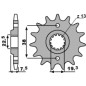PBR ZĘBATKA PRZEDNIA 2116 13 18NC SUZUKI LTR 450 '06-'12, LTZ 400 '03-'13, RMX 450 '10-'13, KAWASAKI KFX 400