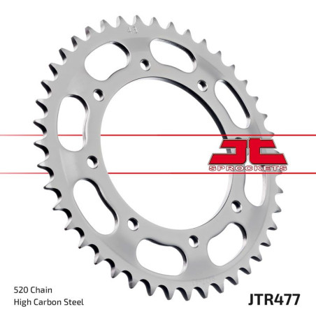 JT ZĘBATKA TYLNA 506 43 KAWASAKI KLR 600 '84-90' (50643JT) (ŁAŃC.520)