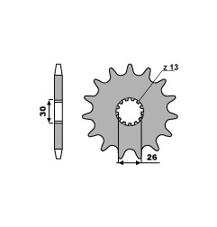 PBR PROMOCJA ZĘBATKA PRZEDNIA 2130 18 18NC (ŁAŃC. 525) (MADE IN ITALY)