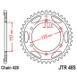 JT ZĘBATKA TYLNA 485 46 GILERA 125 KK/KZ '06-89', 125 COUGAR '01' (48546JT) (ŁAŃC.428) JT ZĘBATKA TYLNA 485 46 GILERA 125 KK/KZ '06-89', 125 COUGAR '01' (48546JT) (ŁAŃC.428)