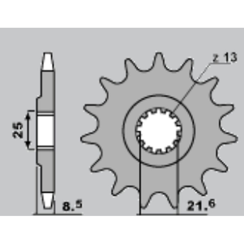 CHT WYPRZEDAŻ ZĘBATKA PRZEDNIA 2137 14 KAWASAKI Z1000 '07-'15, ZX10R (-1) CHT WYPRZEDAŻ ZĘBATKA PRZEDNIA 2137 14 KAWASAKI Z1000 '07-'15, ZX10R (-1)