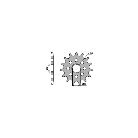PBR WYPRZEDAZ ZĘBATKA PRZEDNIA 2190 18 18NC SUZUKI GSXR 1000/1300 09-13 (ŁAŃC. 530) (MADE IN ITALY)