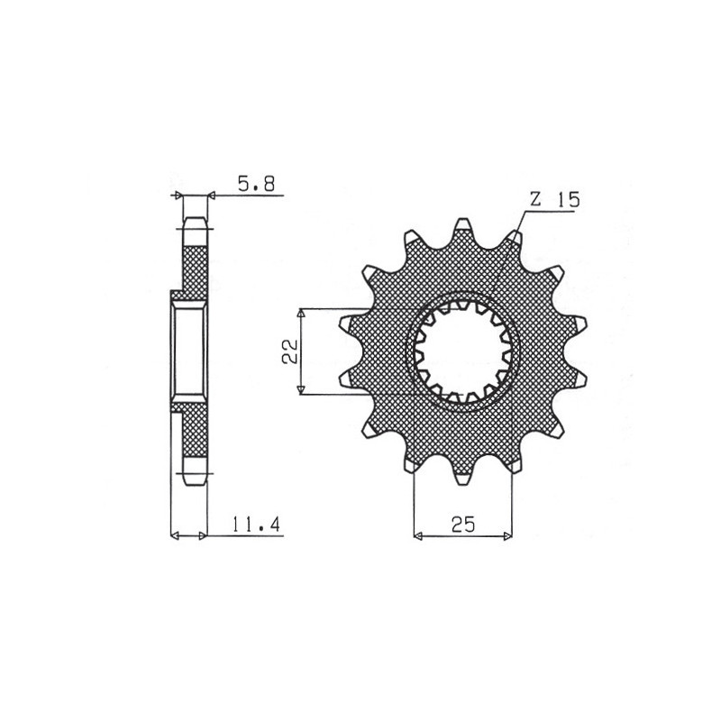SUNSTAR ZĘBATKA PRZEDNIA 1252 15 KTM LC4 400/600/620/640/690 (JTF1902.15) (ŁAŃC. 520) (125215JT) SUNSTAR ZĘBATKA PRZEDNIA 1252 15 KTM LC4 400/600/620/640/690 (JTF1902.15) (ŁAŃC. 520) (125215JT)