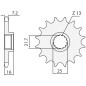 SUNSTAR ZĘBATKA PRZEDNIA 2093 15 KAWASAKI ZX6R '98-'02 (JTF1535.15) (ŁAŃC. 525) (209315JT)