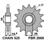 PBR ZĘBATKA PRZEDNIA 2068 16 HONDA CBR 600F '99-'14, CBR 600RR '03-'16, CBF 600 (JTF1370.16) (ŁAŃC. 525) (206816JT) PBR ZĘBATKA PRZEDNIA 2068 16 HONDA CBR 600F '99-'14, CBR 600RR '03-'16, CBF 600 (JTF1370.16) (ŁAŃC. 525) (206816JT)