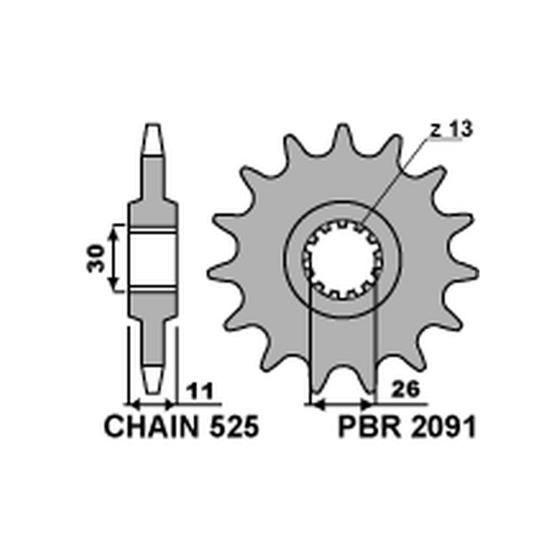 PBR ZĘBATKA PRZEDNIA 2091 15 YAMAHA FZ8 '10-'15, MT 09 '14-'17, MT 07 '14-'17, TDM 900 '02-'13 (JTF1591.15) (ŁAŃC. 525) PBR ZĘBATKA PRZEDNIA 2091 15 YAMAHA FZ8 '10-'15, MT 09 '14-'17, MT 07 '14-'17, TDM 900 '02-'13 (JTF1591.15) (ŁAŃC. 525)