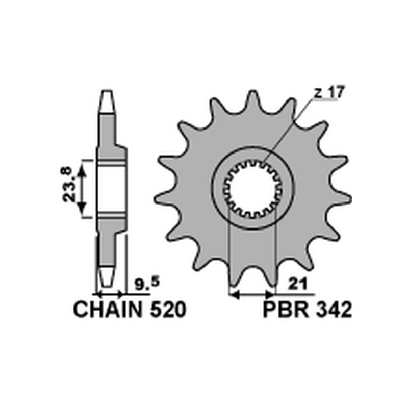 PBR WYPRZEDAZ ZĘBATKA PRZEDNIA 342 12 HONDA CR 250 '88-'07, CRF 450R/X '02-'25, CRF 250R '22-'25 (JTF284.12) (ŁAŃC. 520) PBR WYPRZEDAZ ZĘBATKA PRZEDNIA 342 12 HONDA CR 250 '88-'07, CRF 450R/X '02-'25, CRF 250R '22-'25 (JTF284.12) (ŁAŃC. 520)