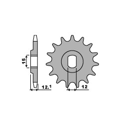 PBR ZĘBATKA PRZEDNIA 2105 9 18NC (BETA REV50/80) (MADE IN ITALY)