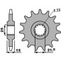PBR WYPRZEDAZ ZĘBATKA PRZEDNIA 2082 15 18NC KAWASAKI ZX6R '95-'97 (JTF1515.15) (ŁAŃC. 525) (STD.) (MADE IN ITALY)