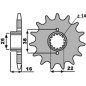 PBR WYPRZEDAZ ZĘBATKA PRZEDNIA 490 13 18NC DUCATI MONSTER 600/750/900 (JTF736.13) (ŁAŃC. 520) (MADE IN ITALY)