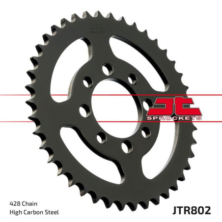 JT ZĘBATKA TYLNA 802 40 SUZUKI TS 80 '81-82, DS 80 '78-79, KAWASAKI KE 100 '08-01, KH 100 '78-81, G 3/4/5 '70-75