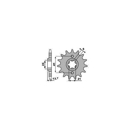 PBR WYPRZEDAZ ZĘBATKA PRZEDNIA 268 15 18NC HONDA VF 500F (84-88) (ŁAŃC. 530) (MADE IN ITALY)