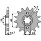 PBR WYPRZEDAZ ZĘBATKA PRZEDNIA 268 15 18NC HONDA VF 500F (84-88) (ŁAŃC. 530) (MADE IN ITALY)