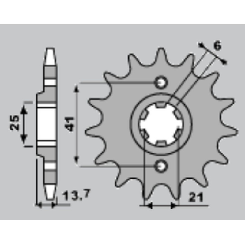 CHT WYPRZEDAŻ ZĘBATKA PRZEDNIA 268 15 HONDA VF 500F 84-87 (JTF286.15)