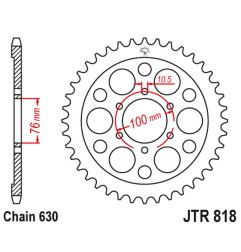 JT ZĘBATKA TYLNA 818 41 SUZUKI GS 750 '77-83, GSX 750 '79-82 (81841JT) (ŁAŃC. 630)