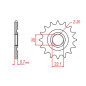 MTX PARTS ZĘBATKA PRZEDNIA 2103 12 YAMAHA YZF 250 '01-'17, WR 250F '01-'17 (JTF1590.12) (ŁAŃC. 520) (JTF1590.12)