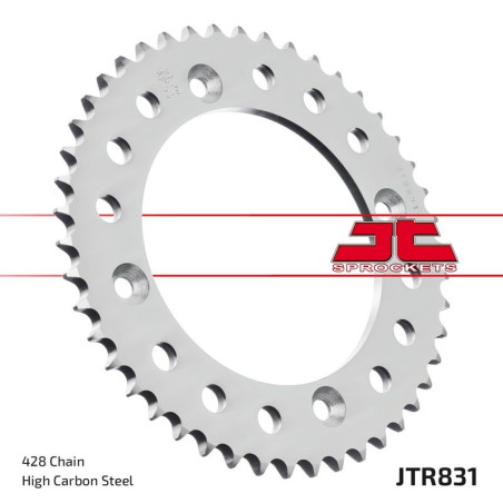 JT ZĘBATKA TYLNA 831 46 YAMAHA YZ 80L/S '84, '86-92 (83146JT) (ŁAŃC. 428)