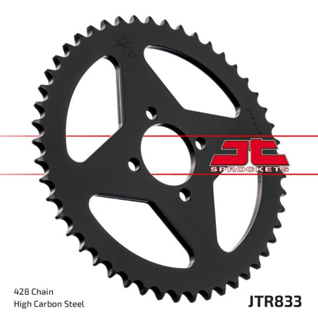 JT ZĘBATKA TYLNA 833 41 YAMAHA DT 80MX '83-84 (83343JT) (ŁAŃC. 428) - ZASTĘPUJE JTR833.43