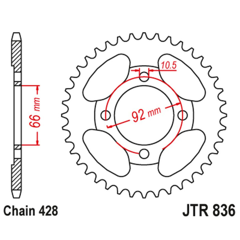 JT ZĘBATKA TYLNA YAMAHA RS 200 (ŁAŃC. 428) NA ZAMÓWIENIE JT ZĘBATKA TYLNA YAMAHA RS 200 (ŁAŃC. 428) NA ZAMÓWIENIE