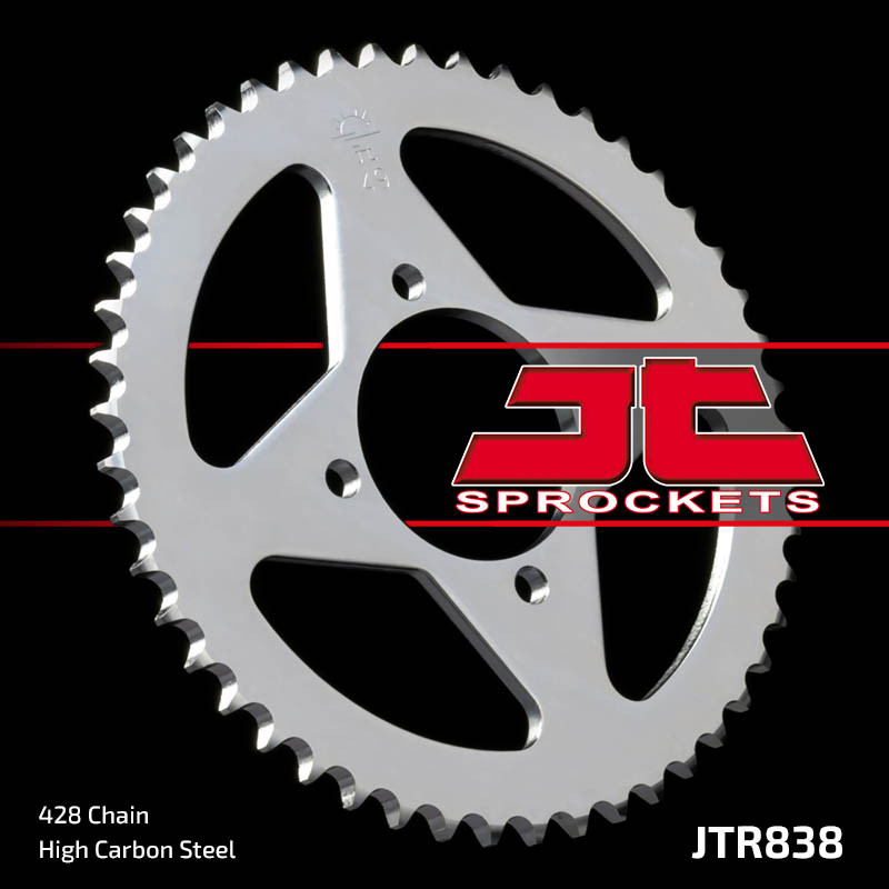 JT ZĘBATKA TYLNA 838 43 YAMAHA YBR 125 05-12, JUNAK 125 (83843JT) (ŁAŃC. 428) JT ZĘBATKA TYLNA 838 43 YAMAHA YBR 125 05-12, JUNAK 125 (83843JT) (ŁAŃC. 428)