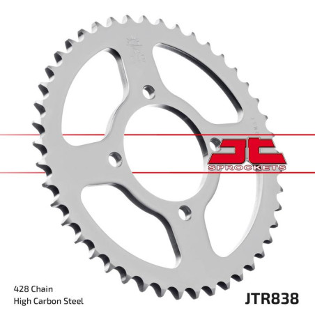 JT ZĘBATKA TYLNA 838 49 YAMAHA DT 100 '74-76;JUNAK 125 (83849JT) (ŁAŃC. 428)