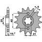 PBR WYPRZEDAZ ZĘBATKA PRZEDNIA 338 16 18NC HONDA CB 650 79-84 (JTF338.16) (ŁAŃC. 530) (MADE IN ITALY)