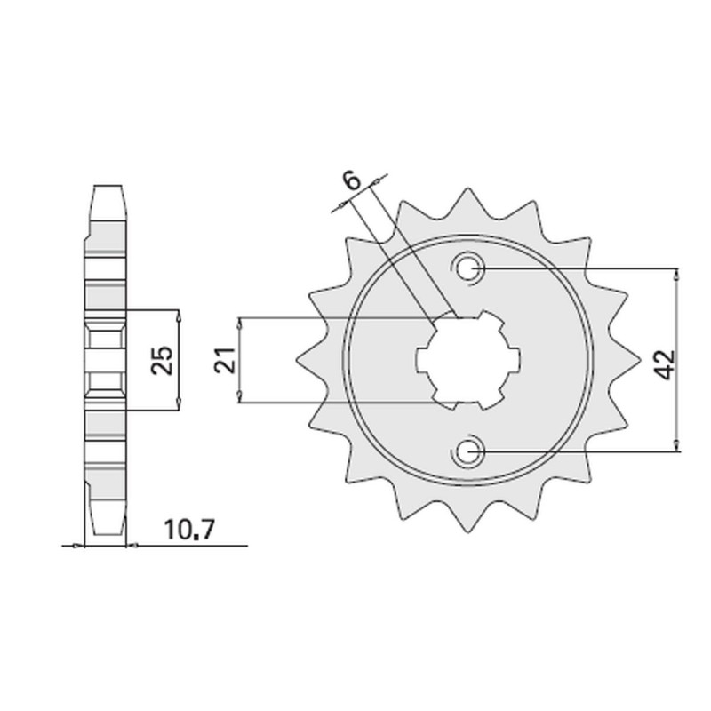CHT WYPRZEDAŻ ZĘBATKA PRZEDNIA 338 16 HONDA CB650 79-84 (JTF338.16) (338-16)
