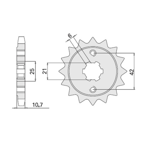 CHT WYPRZEDAŻ ZĘBATKA PRZEDNIA 338 16 HONDA CB650 79-84 (JTF338.16) (338-16)