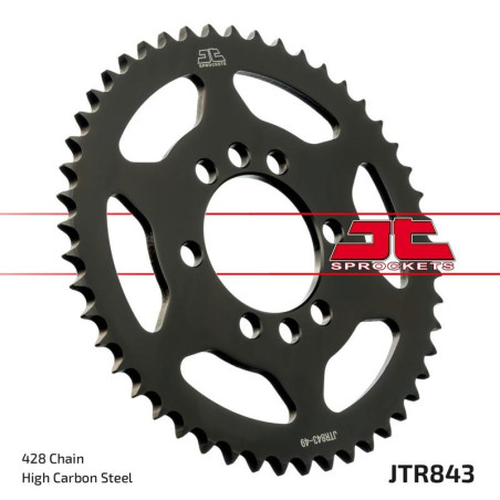 JT ZĘBATKA TYLNA 843 54 YAMAHA DT 80LC '85-'94 (+3, )DT 125LC '85-'88 (+1), XT 125 '88-90 (84354JT) (ŁAŃC. 428)