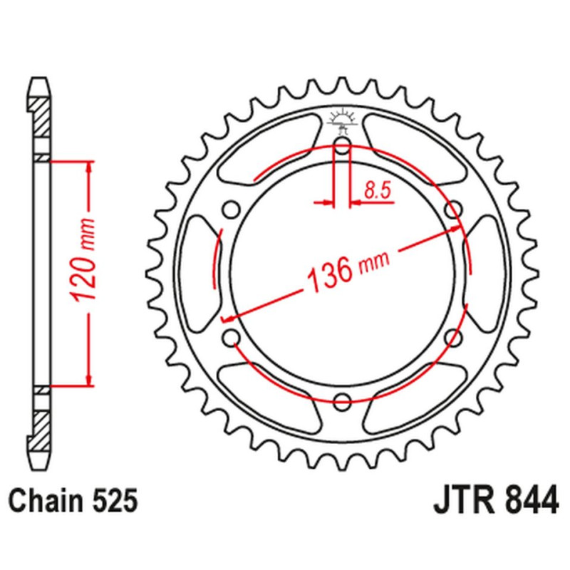 JT ZĘBATKA TYLNA 900 44 YAMAHA FZR 400 GENESIS '88, (90044JT) (ŁAŃC. 525) NA ZAMÓWIENIE JT ZĘBATKA TYLNA 900 44 YAMAHA FZR 400 GENESIS '88, (90044JT) (ŁAŃC. 525) NA ZAMÓWIENIE