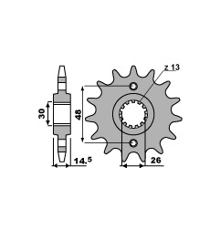PBR WYPRZEDAZ ZĘBATKA PRZEDNIA 339 17 18NC (ŁAŃC. 530) (MADE IN ITALY)