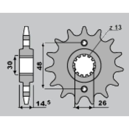CHT WYPRZEDAŻ ZĘBATKA PRZEDNIA 339 18 HONDA CB 1300 '03-'13