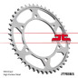 JT ZĘBATKA TYLNA 865 43 YAMAHA FZ 750 GENESIS '87-'91 (JTR865.43)* (ŁAŃC. 530) JT ZĘBATKA TYLNA 865 43 YAMAHA FZ 750 GENESIS '87-'91 (JTR865.43)* (ŁAŃC. 530)