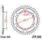 JT ZĘBATKA TYLNA 865 49 YAMAHA FZR 500H, M, N '89-'90 (JTR865.49)* (ŁAŃC. 530) JT ZĘBATKA TYLNA 865 49 YAMAHA FZR 500H, M, N '89-'90 (JTR865.49)* (ŁAŃC. 530)