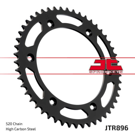 JT ZĘBATKA TYLNA 896 52 KTM 125 MX '90, 250 MX '83-87, 500 MX '85-87, 350 ENDURO '84-87, 600 LC4 MX '89 (89652JT)