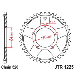 JT ZĘBATKA TYLNA 4734 40 HONDA CMX 500 REBEL 17-23 (ŁAŃC.520) (473440JT)